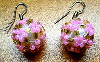 3dbeading_com Beaded Ball Earrings